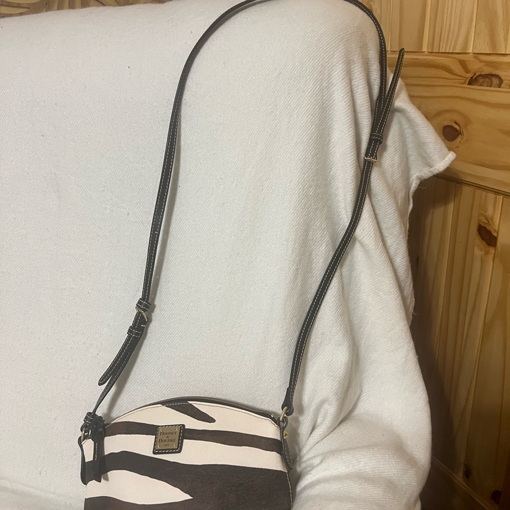 Dooney & Bourke Black and White Animal Print Bag